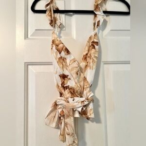 EXPRESS Women’s Floral Crop Top